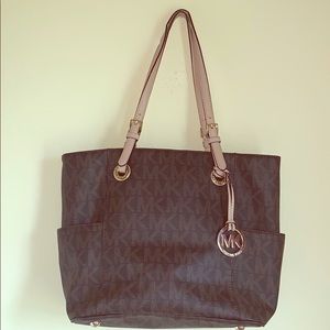 Brown Logo Michael Kors Purse